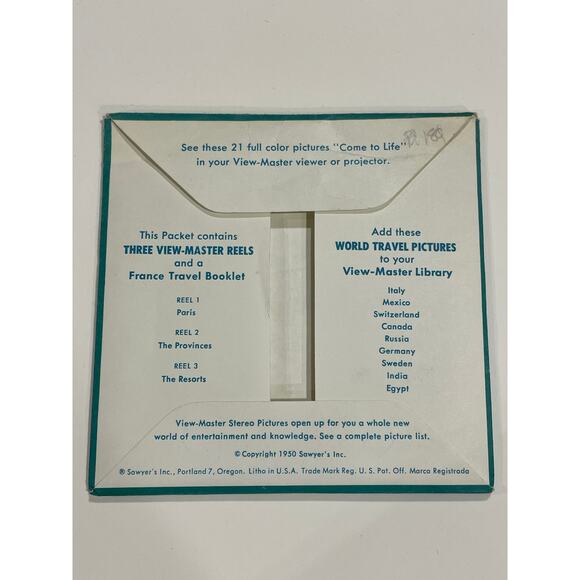 View-Master B172, France, World Travel Series, S4 Packaging, 3 Reel Set - Picture 8 of 9